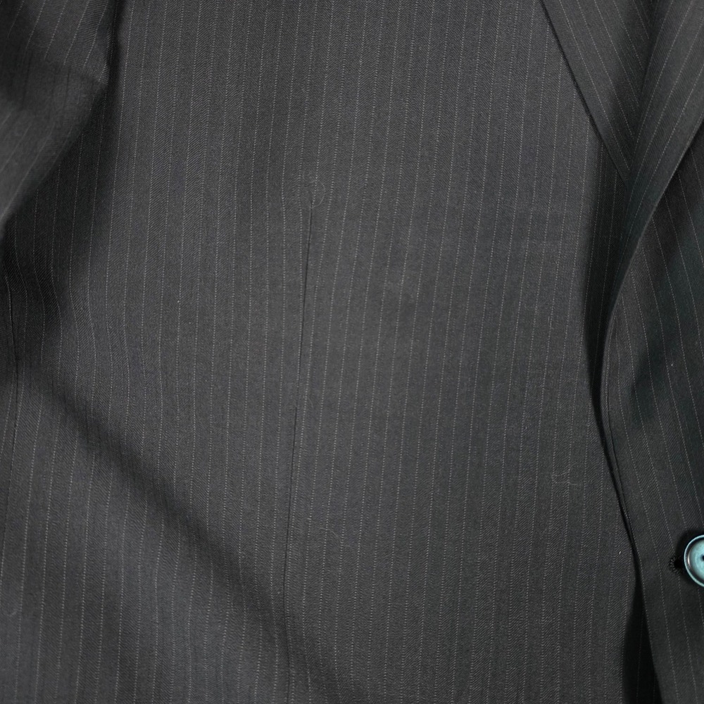 Carlo Lusso Suit Mens 52L Charcoal Grey Pinstripe 2-Piece Formal Set Big & Tall - Picture 16 of 16